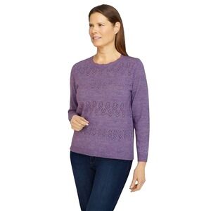 Alfred Dunner Women's Petite Classic Cashmelon Sweater Size PL‎